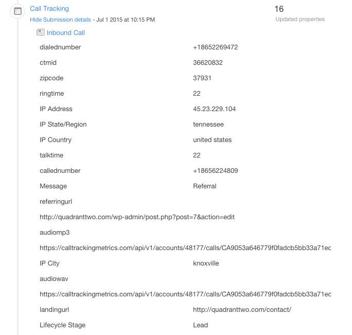 Call Tracking Software HubSpot
